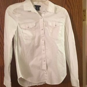 Calvin Klein button front blouse